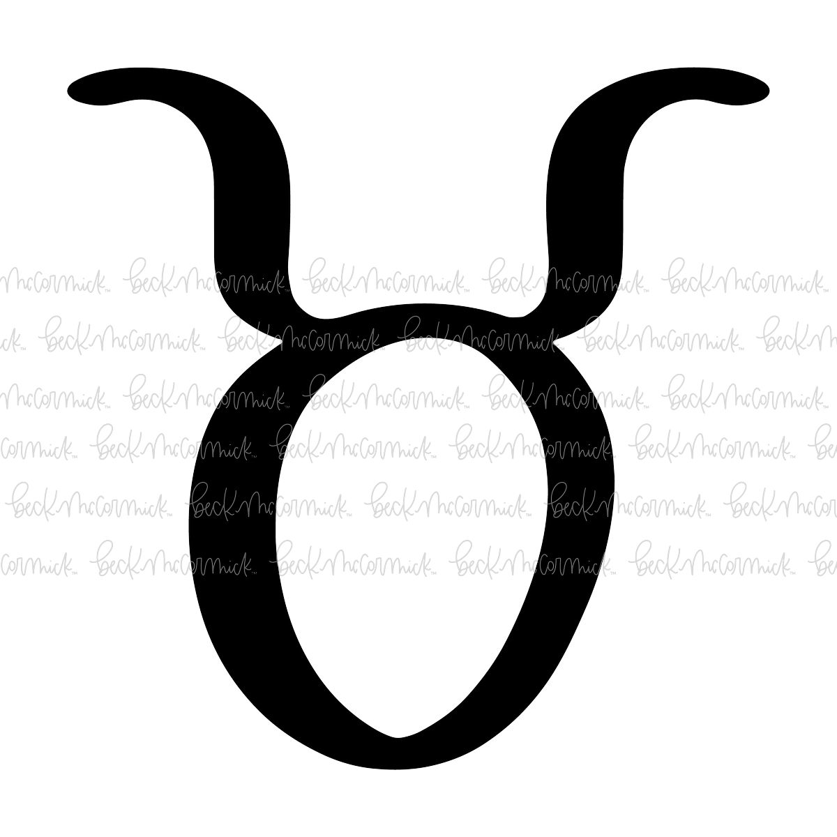 Taurus Symbol - Zodiac SVG File