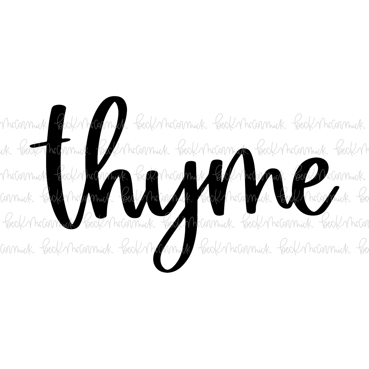 Thyme - Spice SVGs, Kitchen SVGs, Label SVGs