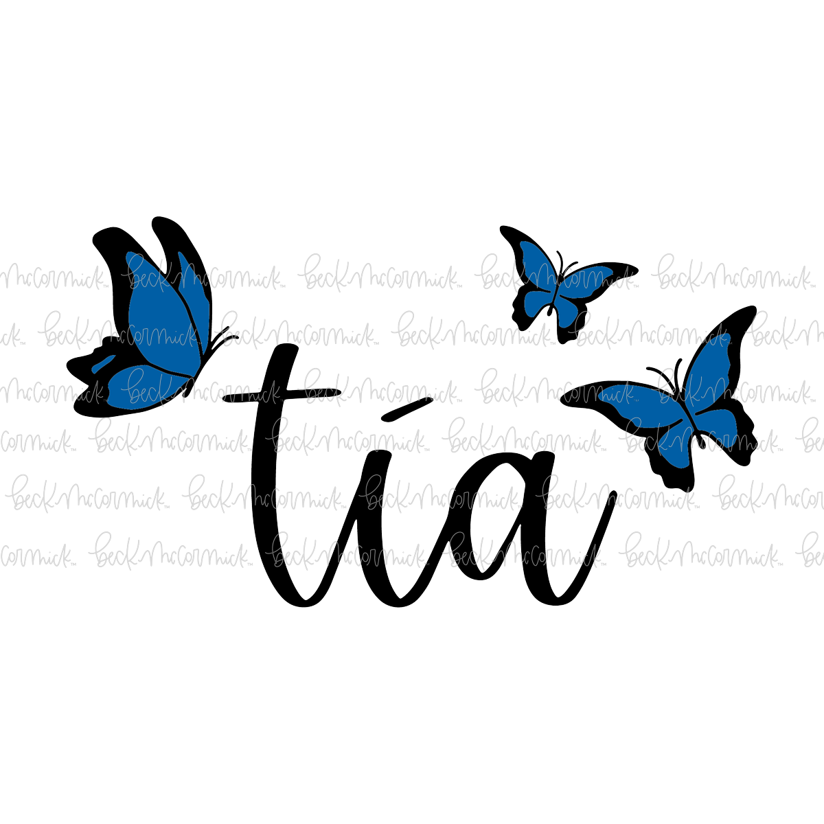 Tia Butterflies - Family SVG File
