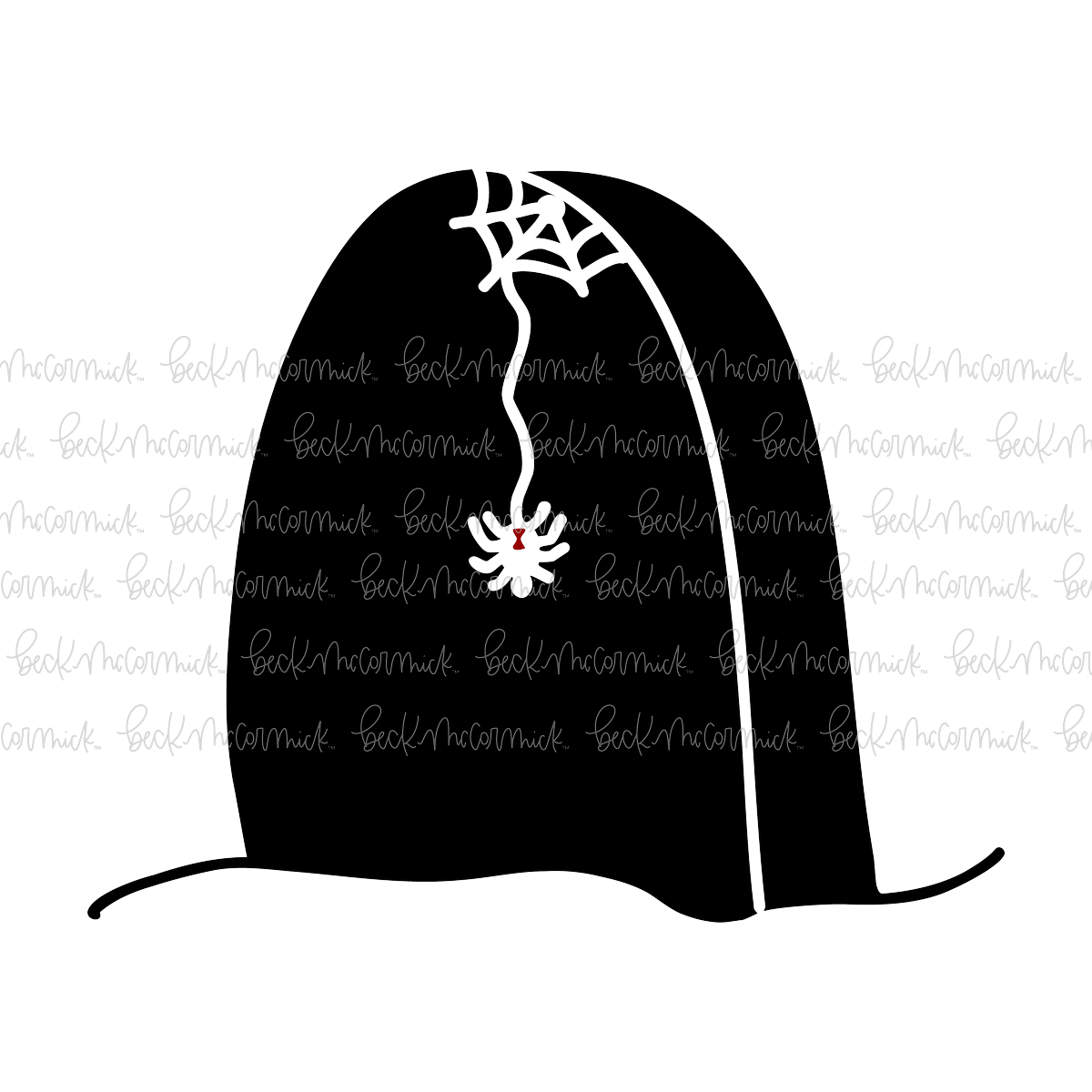 Tombstone And Spider - Halloween SVG File