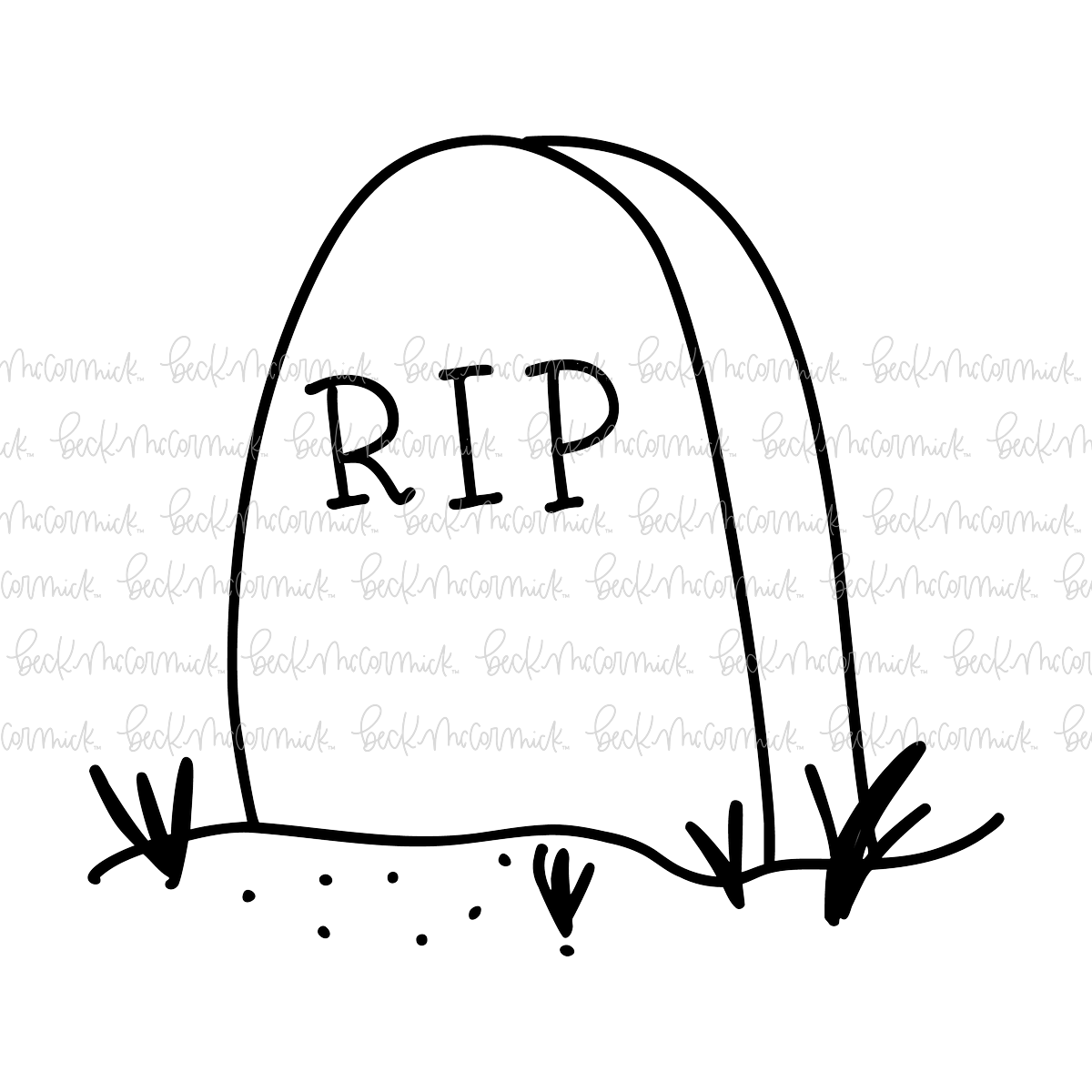 Tombstone - Halloween SVG File