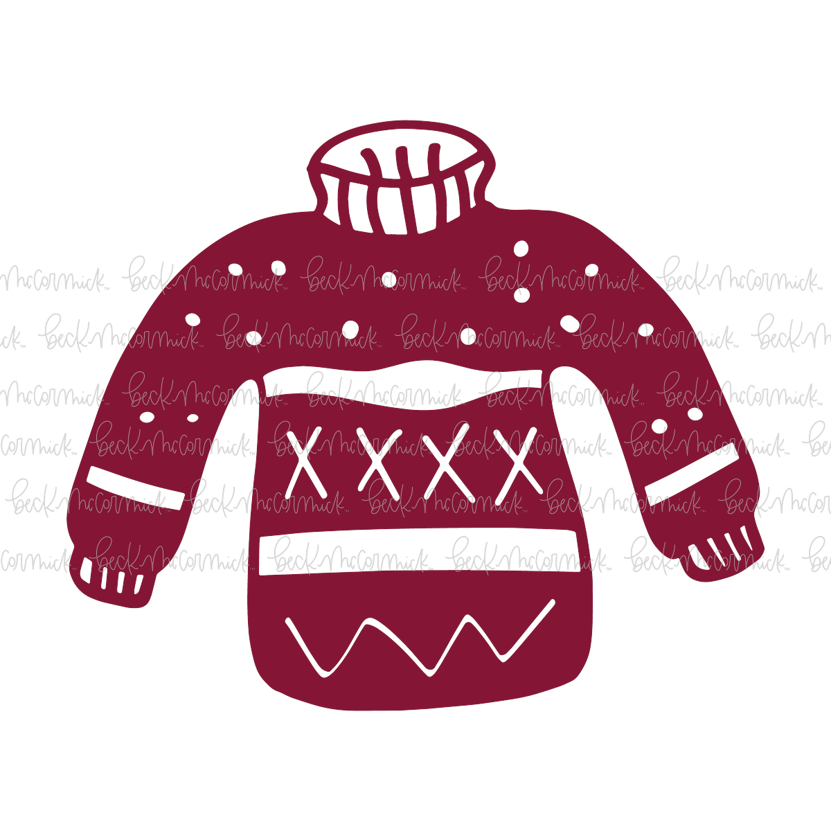 Ugly Christmas Sweater - Christmas SVG File