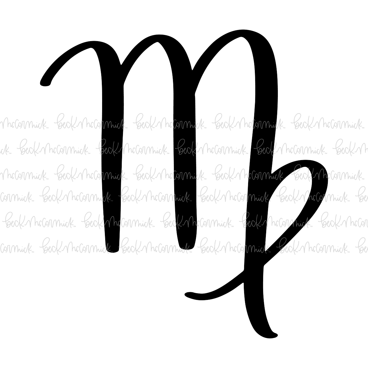 Virgo Symbol - Zodiac SVG File