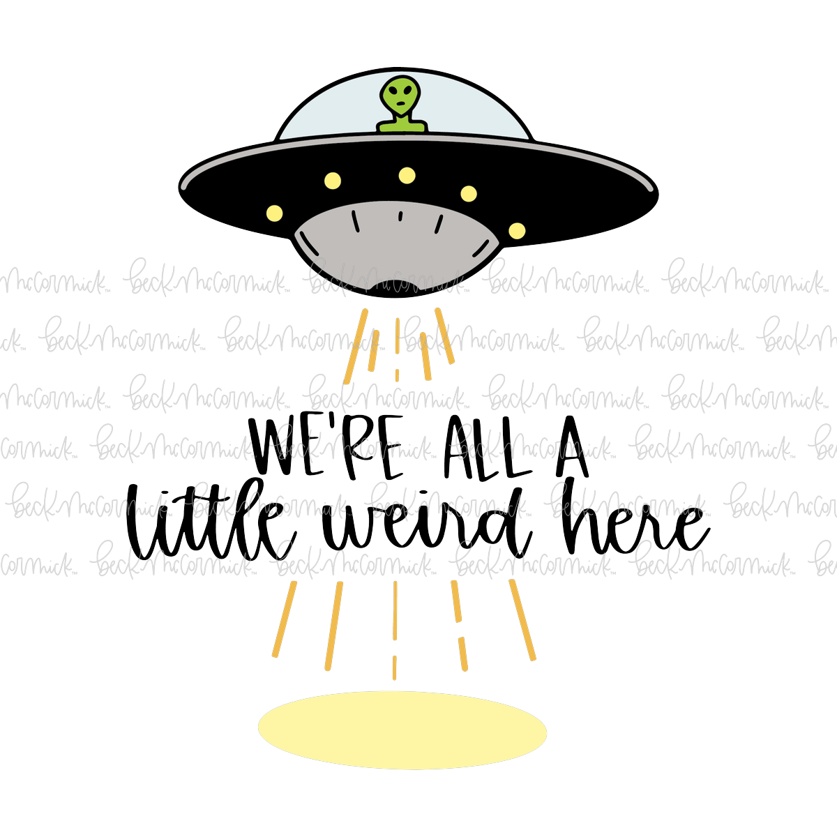 We're All A Little Weird Here - Halloween SVG File