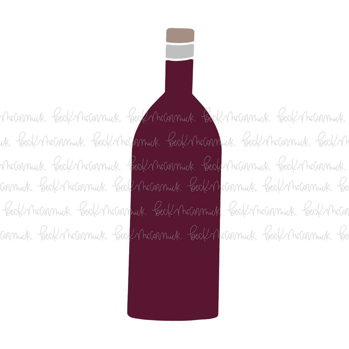 Wine Bottle - Alcohol SVG File, Boozy SVG File
