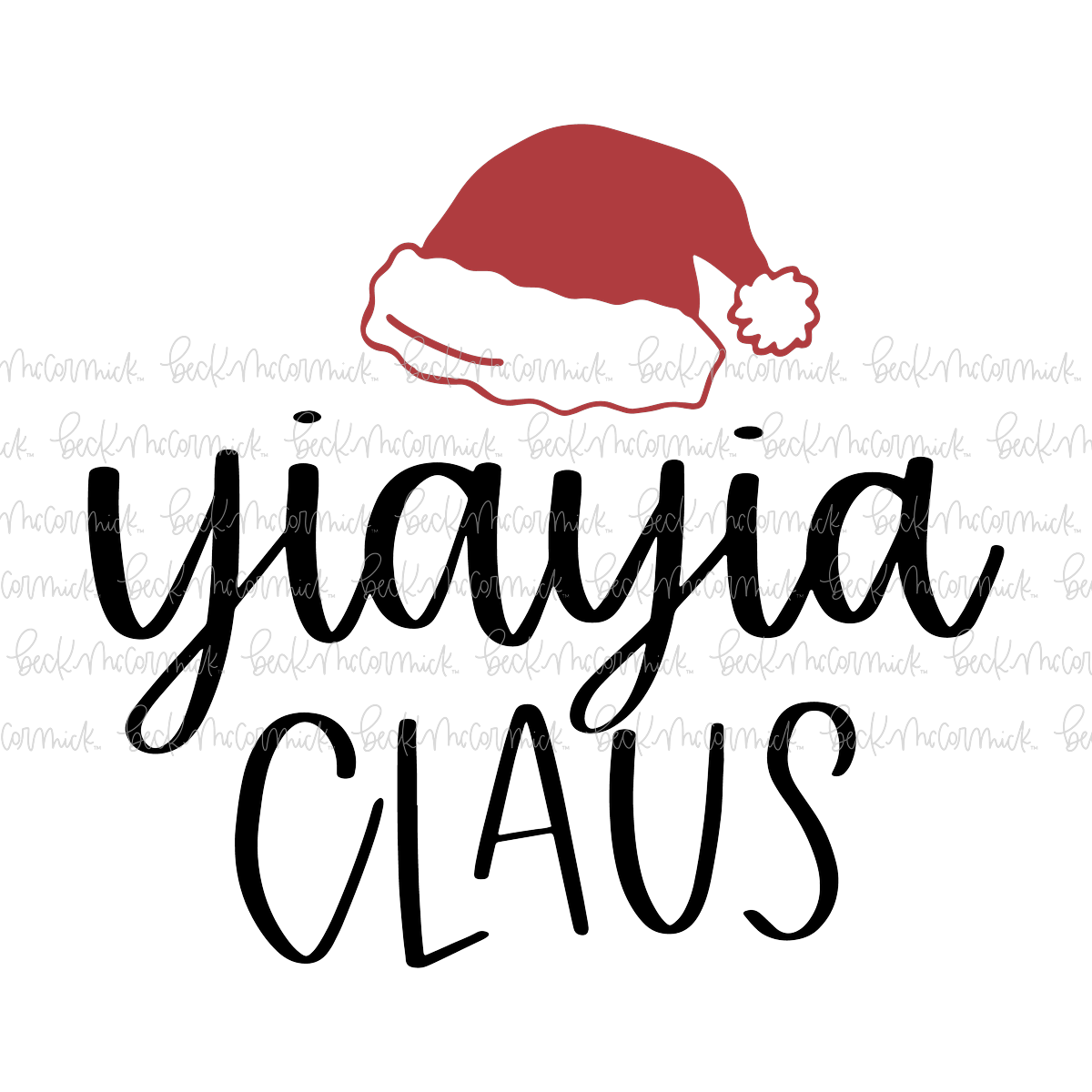 Yiayia Claus - Christmas SVG File